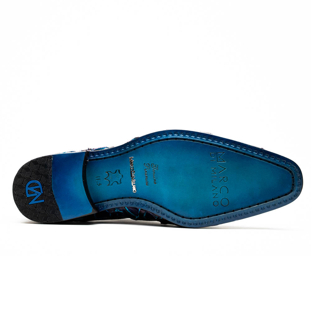 Marco Di Milano Olivieri - Royal Blue Leather Dress Shoe