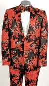Orange Floral Suit - Orange Floral Blazer - Orange Floral Tuxedo - AlbertoNardoniStore