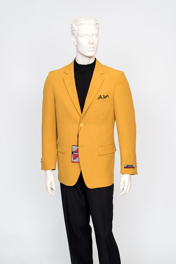 Men’s Mustard Gold Blazer, Fashion Sport Coat Wedding Party Church Dress Jacket