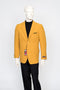 Men’s Mustard Gold Blazer, Fashion Sport Coat Wedding Party Church Dress Jacket