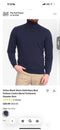 Men’s Navy Blue Turtleneck Sweater Pullover | Cotton Blend Long Sleeve Knit Top for Casual & Smart Wear