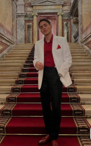 Tony Montana's White Blazer Red Shirt Black Pants Men's White Blazer Outfit with Red Shirt and Black Trousers for Party, Wedding and Vintage Style Wear | Alberto Nardoni Tony Montana's White Blazer Red Shirt Black Pants Men's White Blazer Outfit with Red Shirt and Black Trousers for Party, Wedding and Vintage Style Wear | Alberto Nardoni