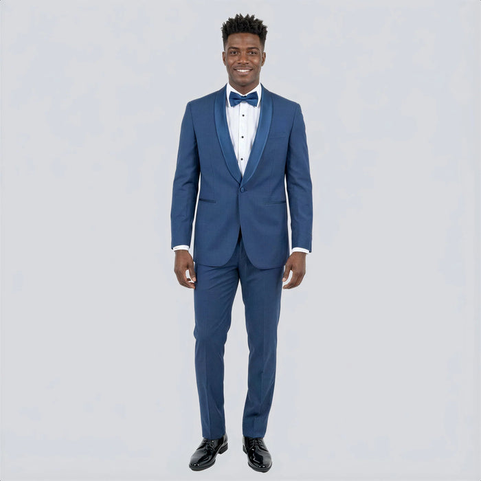 Men’s Indigo Sapphire Royal Blue Suit Set – Classic Formal Wedding, Prom & Dinner Jacket, Light Blue Cobalt Color