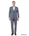 Men's Medium Grey Western 3-Piece Tuxedo Suit with Vest – Cowboy Style Formal Country Outfit
