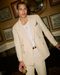 Men’s Light Beige Linen Double-Breasted Suit – Summer Wedding, Beach and Formal 2-Piece Suit