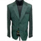 Zacchi Brand Men’s Dark Green Textured Blazer – Classic Single Button Sport Coat with Notch Lapel Formal Jacket