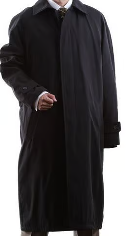 Men’s Neo Matrix Inspired Black Trench Coat – Long Full-Length Gothic Movie Style Overcoat