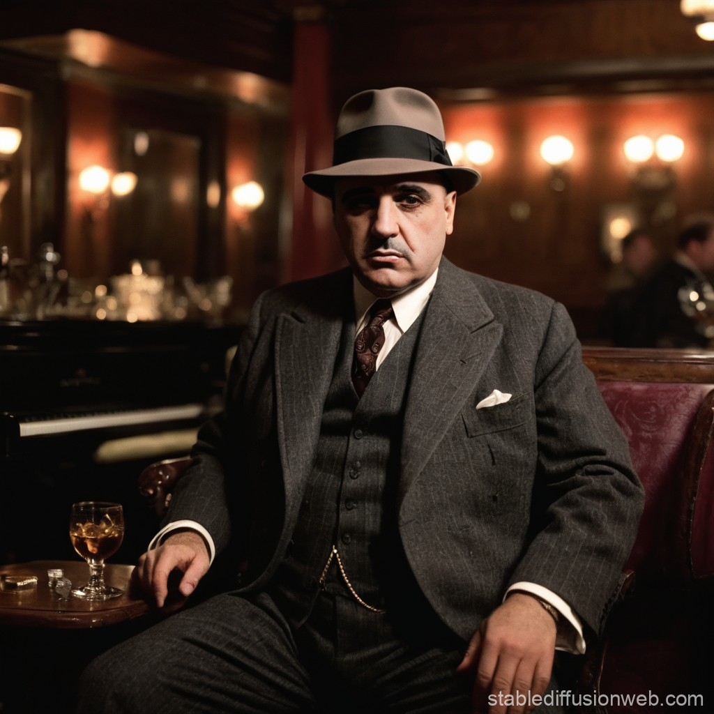 Al Capone Men’s Charcoal Gray Stripe 3-Piece Gangster Style Suit – 1920s Jazz Club Inspired Formal Suit Outfit