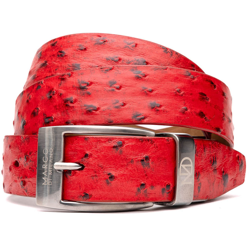 Marco_Di_Milano Domenico Belt Red Leather Loafer
