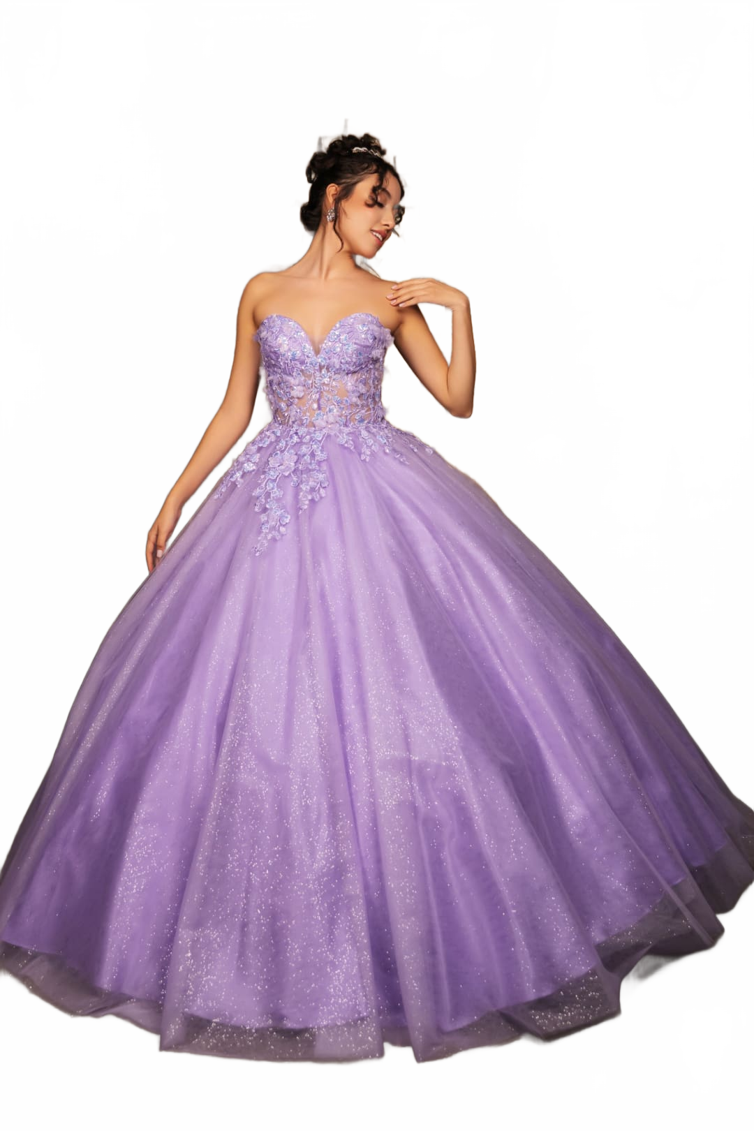 Quinceanera Gown Sweetheart Corset Back Gala Dress By Layla K LK243