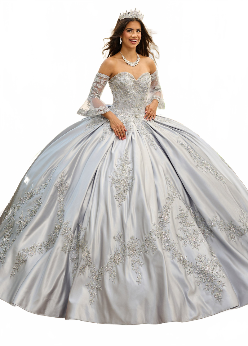 Rachel Allan RQ2217 Long Sleeve Quinceanera Dress