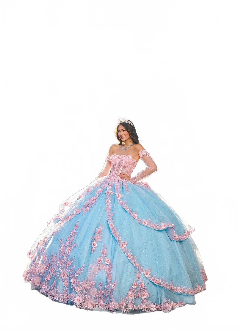 Rachel Allan RQ2196 Strapless Corset Quinceanera Dress