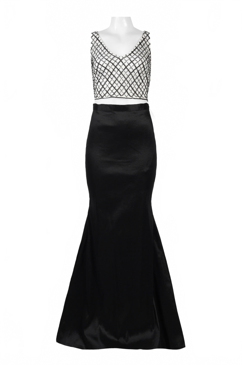 Adrianna Papell Embellished Top Mermaid Dress