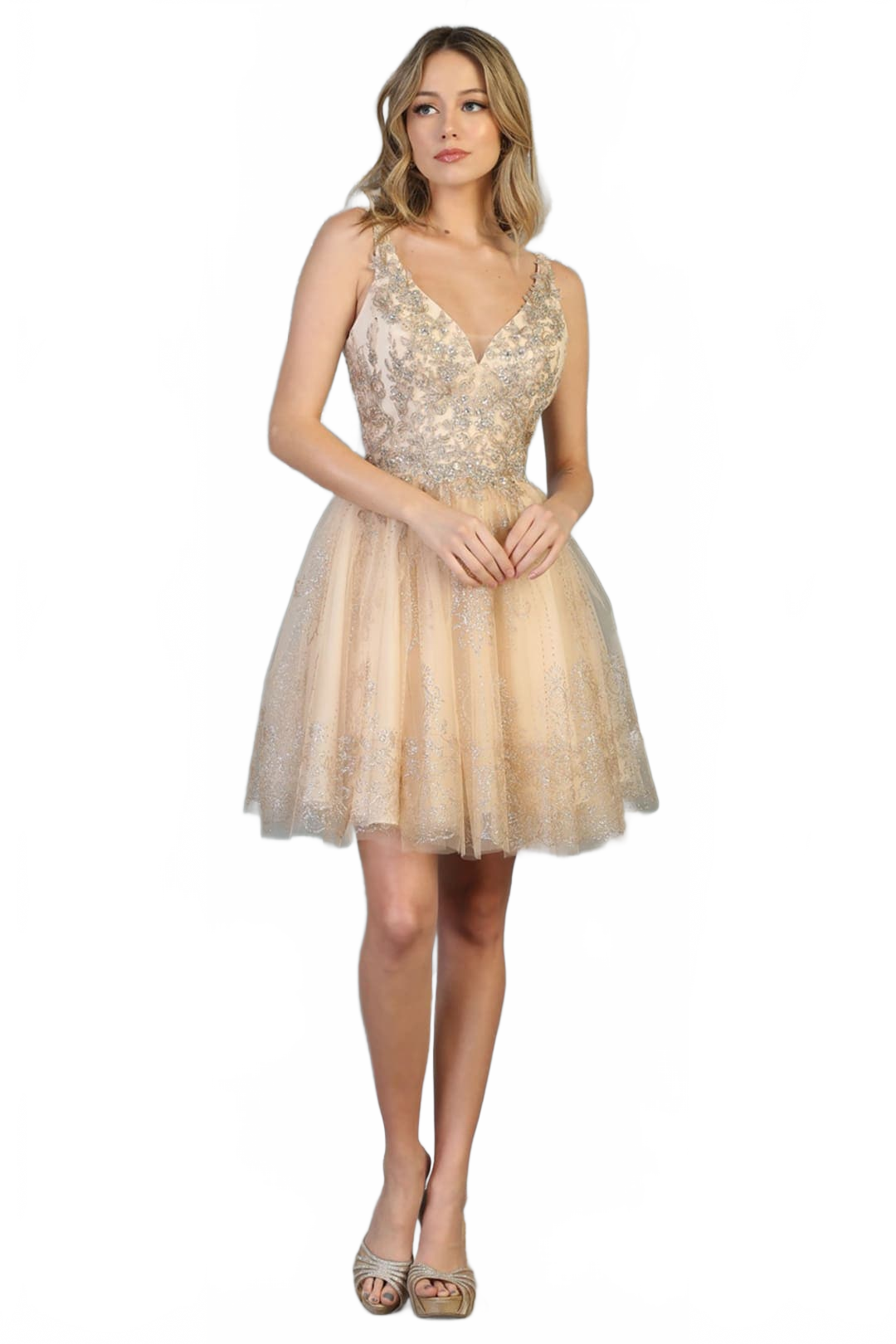 Dama Dresses for Quinceanera in Champagne Style MQ1817 Quince Outfit