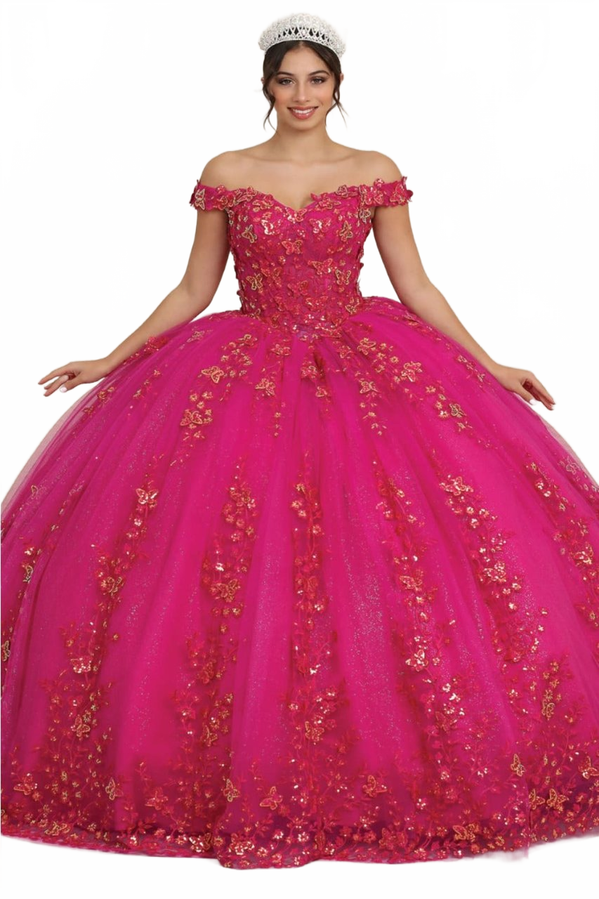 Layla K LK252 Sweetheart Corset Embroidered Sweet 16 Ball Gown
