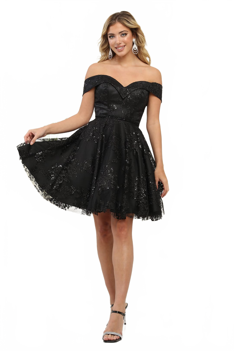 Dama Dresses for Quinceanera in Black Style MQ1933 Quince Outfit