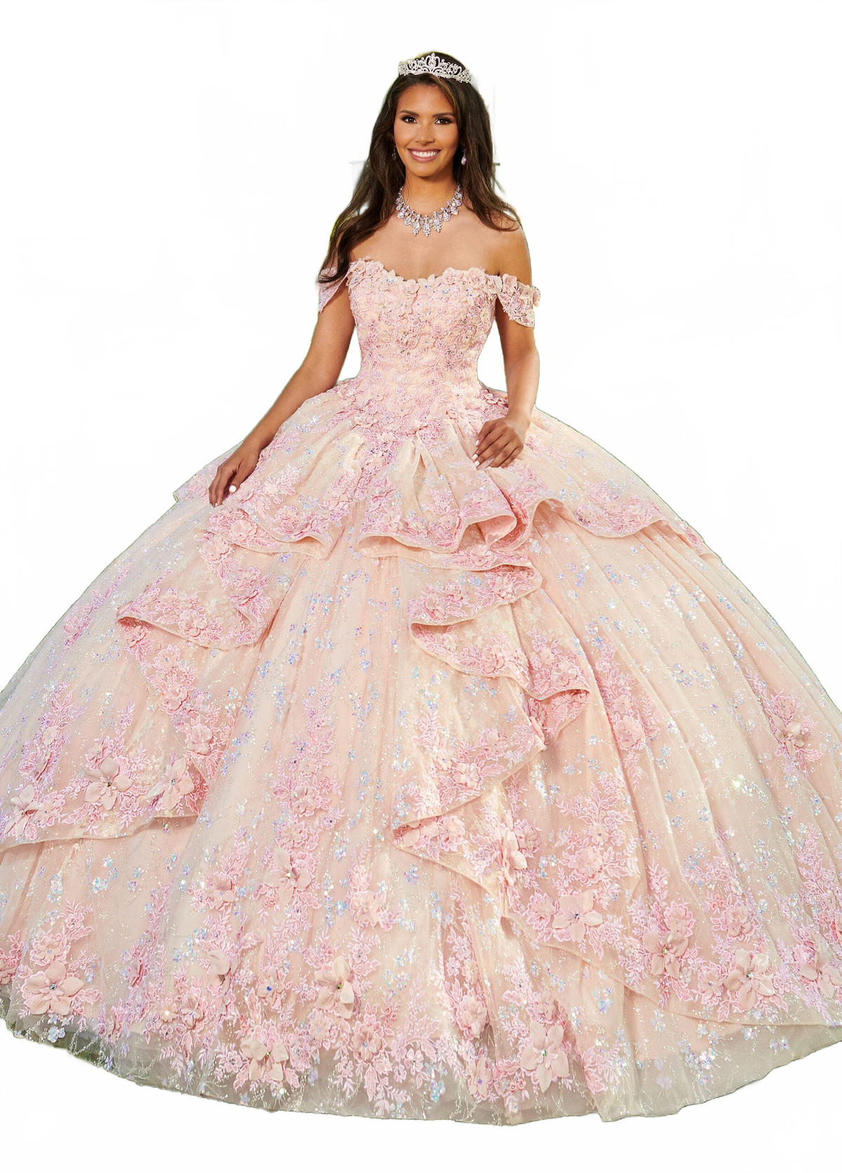 Rachel Allan RQ3100 3D Floral Sweetheart Quinceanera Dress