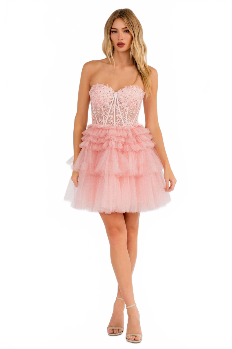 Dama Dresses for Quinceanera in Blush Style JT918S Quince Outfit