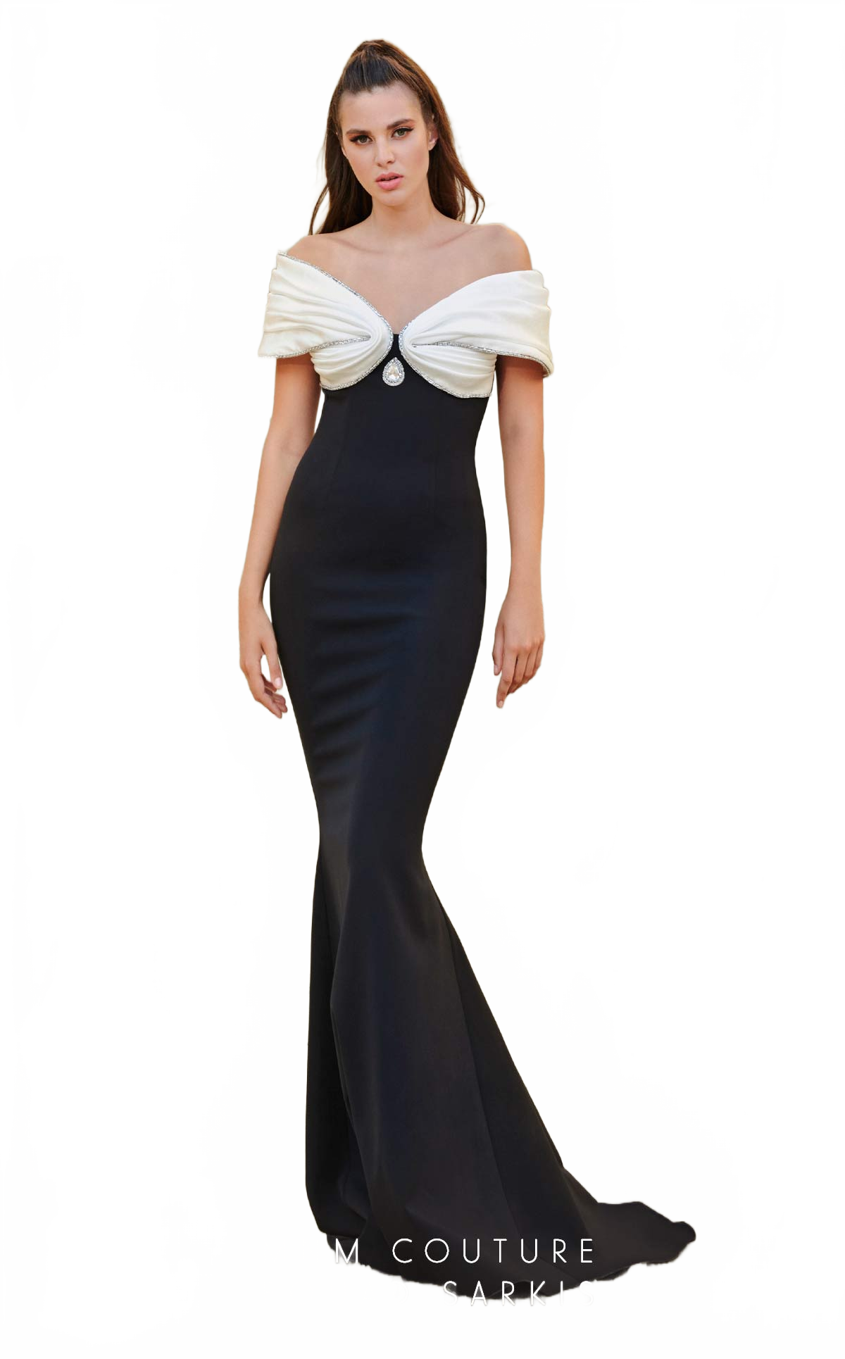 Fouad Sarkis 2781 Off-Shoulder Mermaid Gown