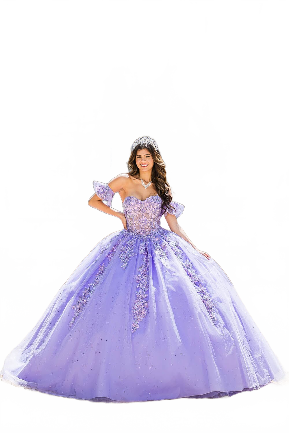 Embroidered Sweetheart Ball Gown by Bella Princess PQ1026
