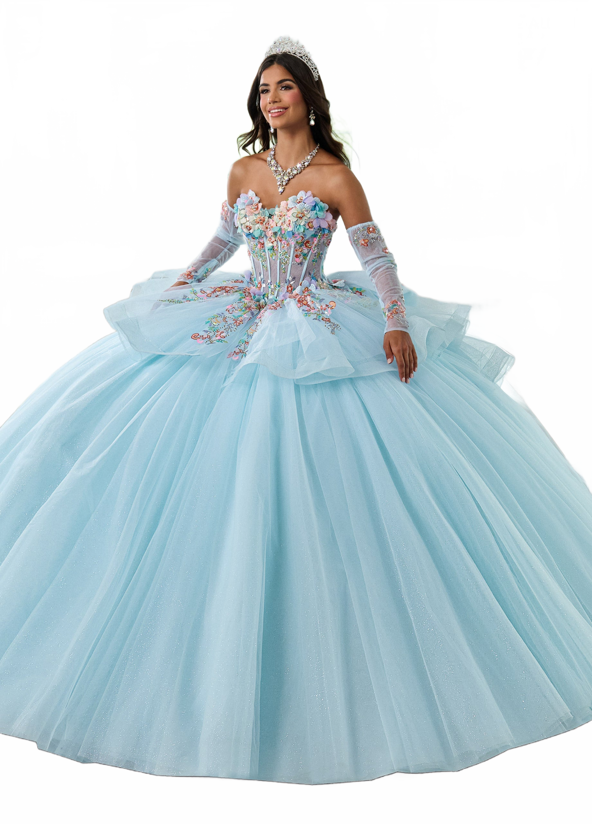 Rachel Allan RQ1161 Long Sleeve Quinceanera Dress