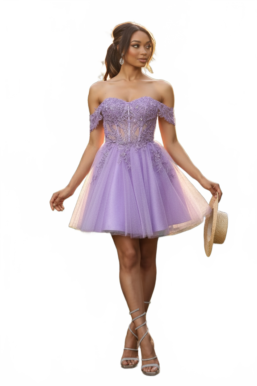 Dama Dresses for Quinceanera in Lilac Style MQ2080 Quince Outfit
