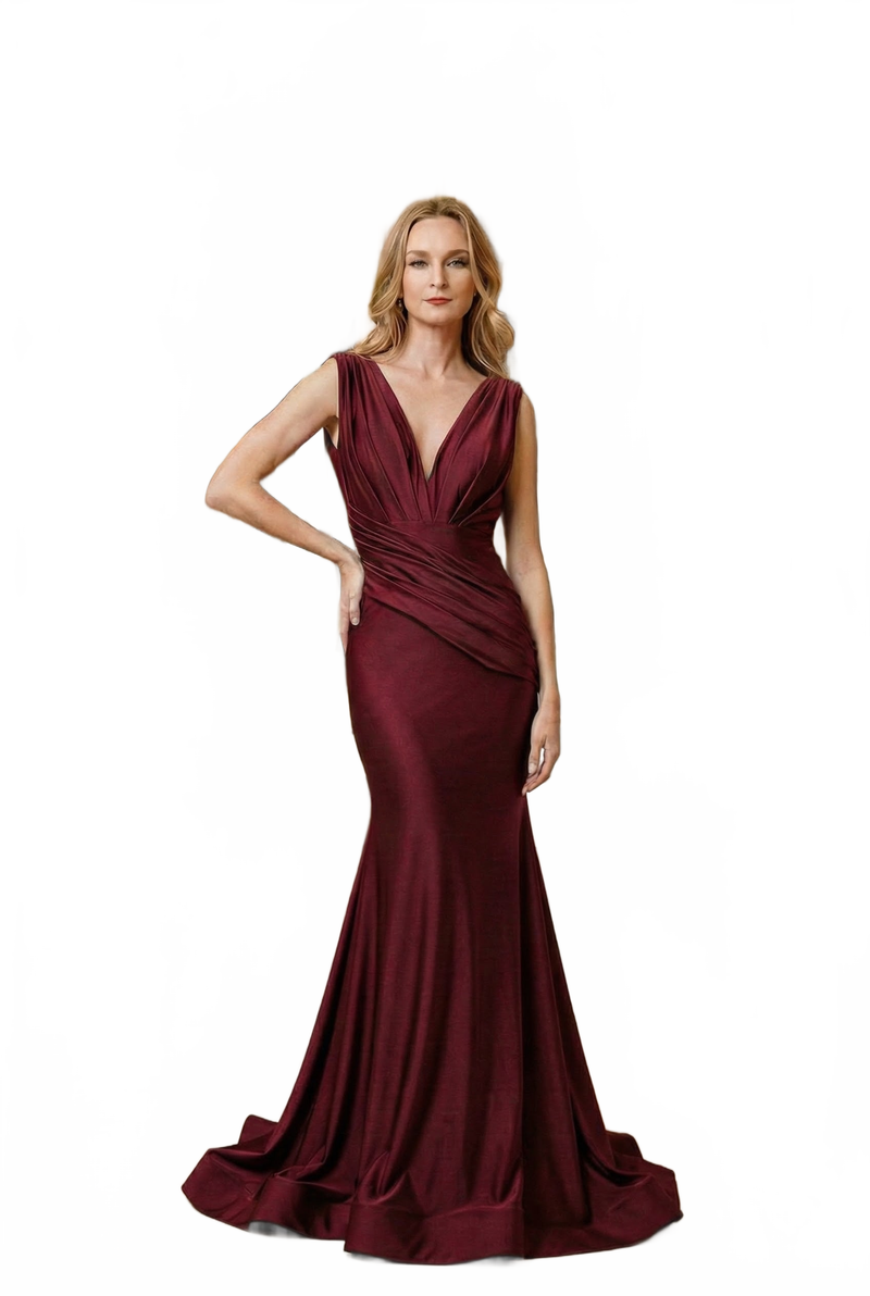 Amelia Couture 370 Sleeveless Bodycon Stretchy Bridesmaids Dress
