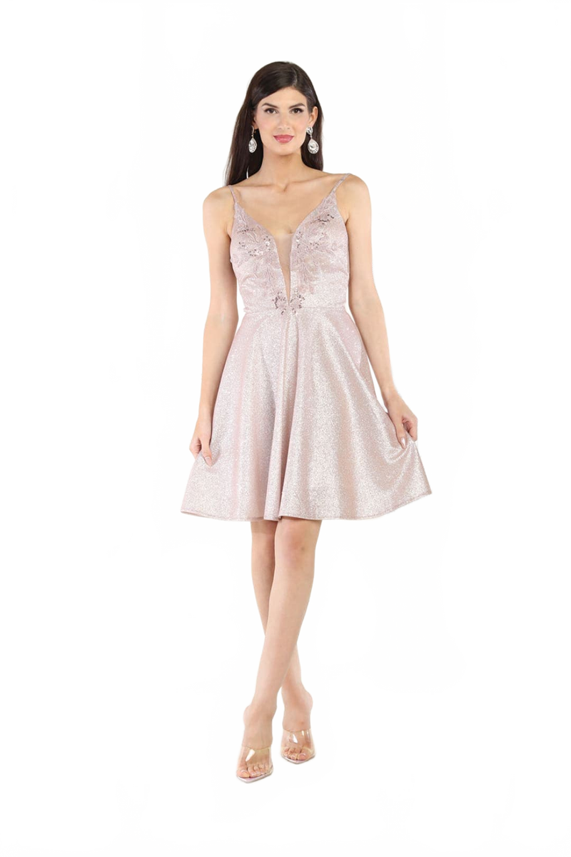 Dama Dresses for Quinceanera in Rose Gold Style MQ1959 Quince Outfit