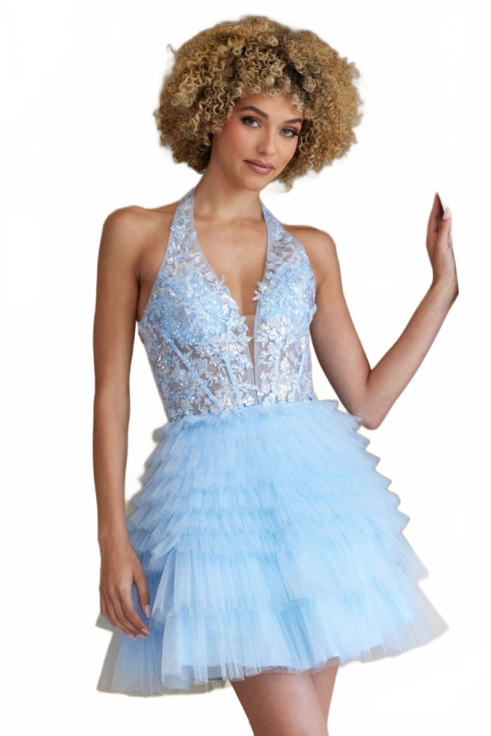 Dama Dresses for Quinceanera in Baby Blue Style BZ9040S Quince Outfit