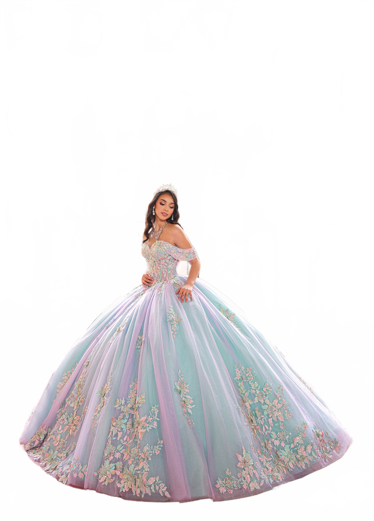 Rachel Allan RQ2200 Puff Sleeve Quinceanera Dress