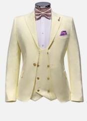 Cream And Gold Suit - AlbertoNardoniStore