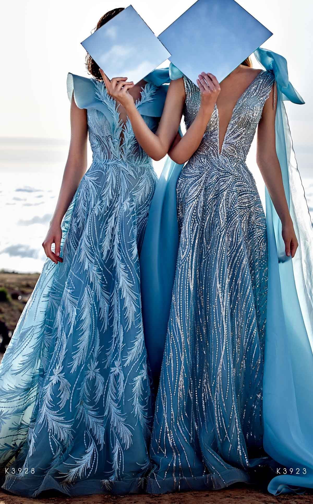 MNM Couture K3928 Tiffany Embroidered Evening Gown
