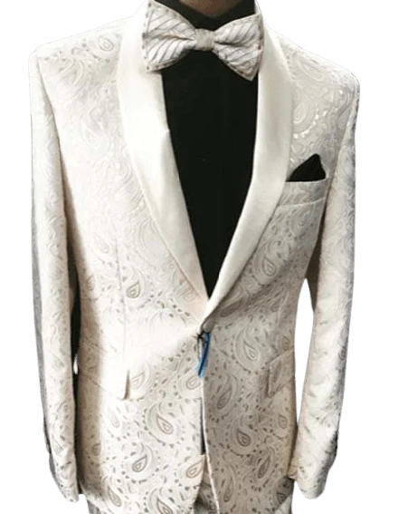 Paisley-300 Ivory - AlbertoNardoniStore