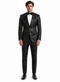 Paisley Suit - Paisley Tuxedo - Floral Suit - Flower Suit - Black
