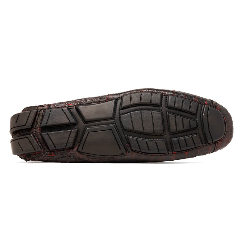 Marco Di Milano Parma Caiman Belly Bit Drivers Black Cherry