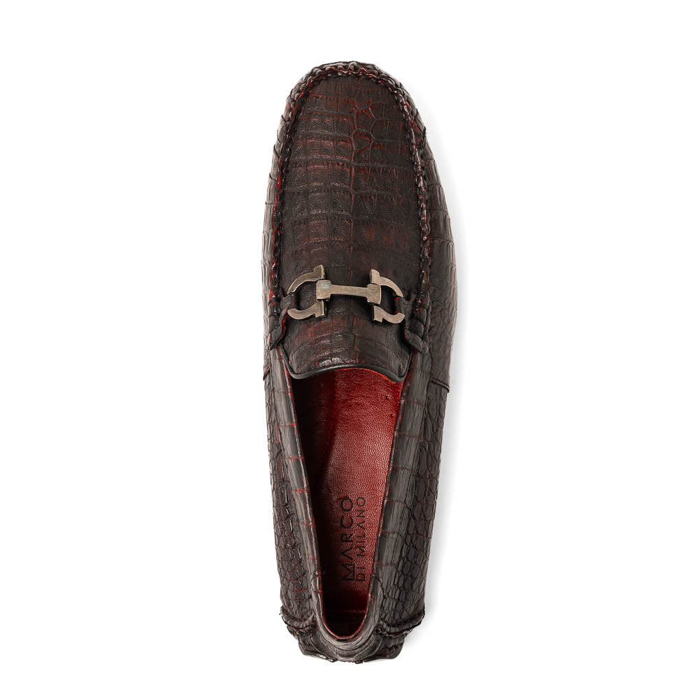 Marco Di Milano Parma Caiman Belly Bit Drivers Black Cherry