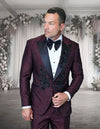Statement Men's 2 Piece Modern Fit Tuxedo - Floral Appliqué