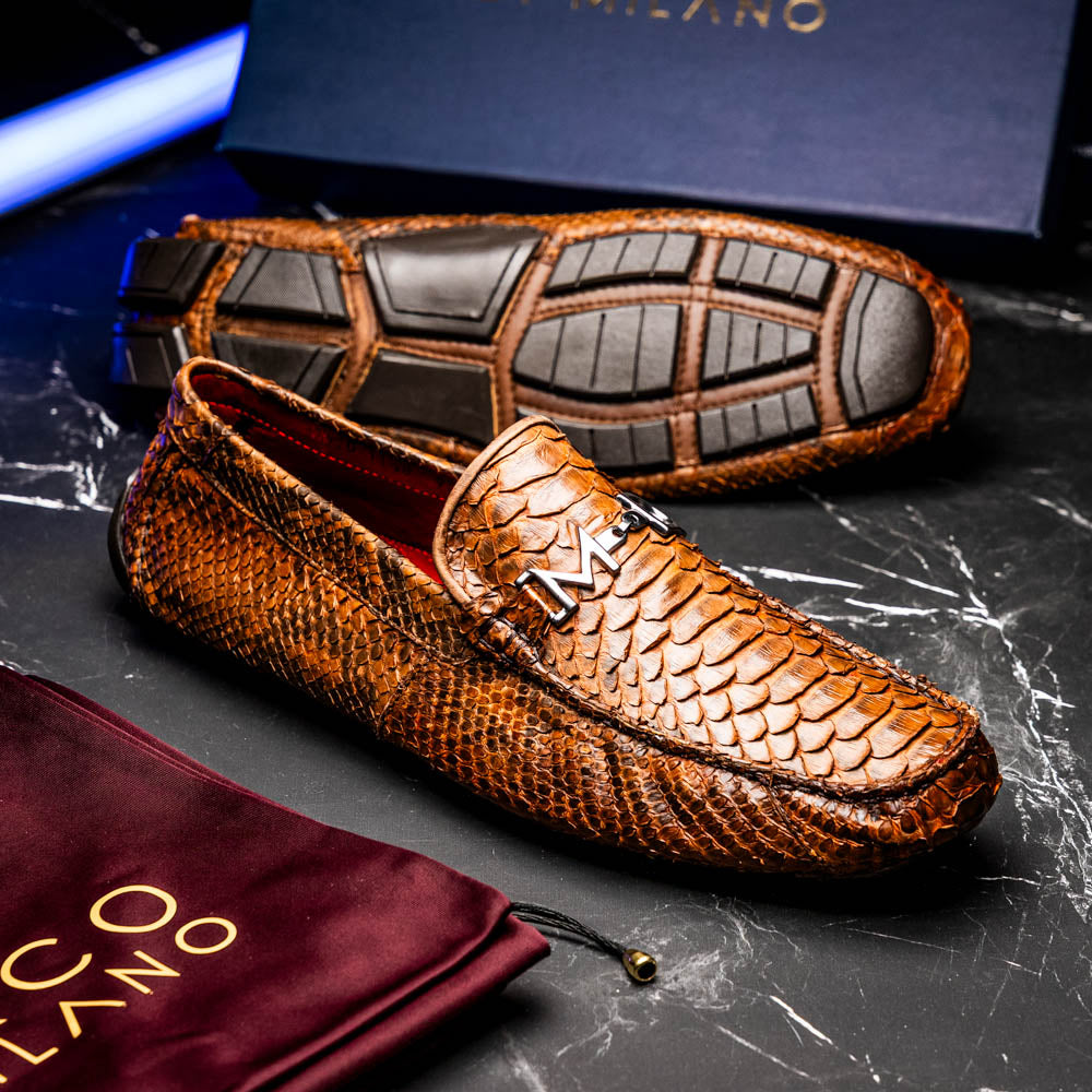 Marco_Di_Milano Pia Cognac Leather Luxury Shoe