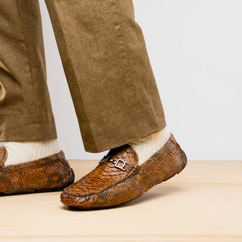 Marco_Di_Milano Pia Cognac Leather Luxury Shoe