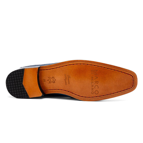 Marco_Di_Milano Pietro: Blue Jeans Italian Leather Shoe