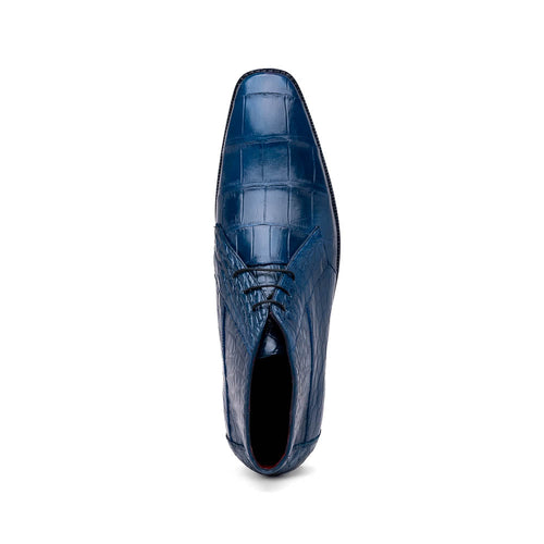 Marco Di Milano Pietro Alligator Blue  Chukka Boots 