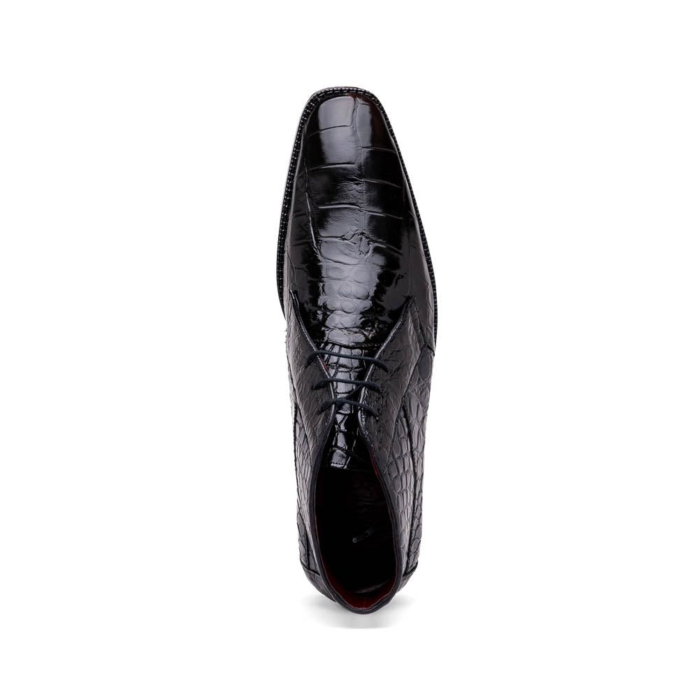 Marco Di Milano Pietro Alligator Black Chukka Boots