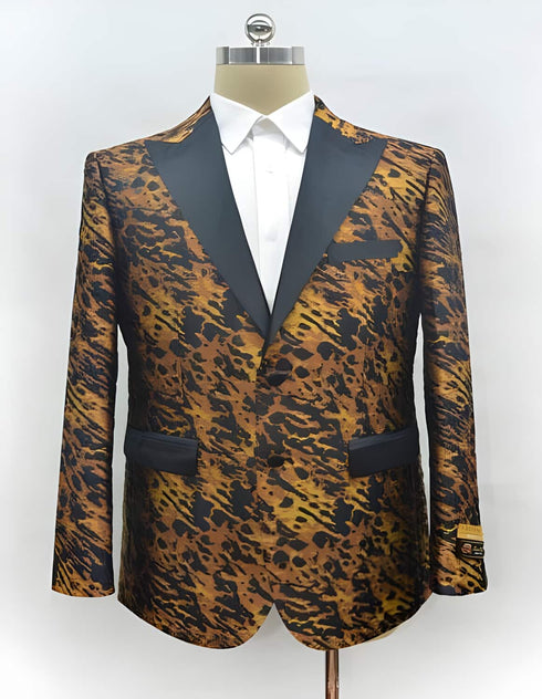 Mens  Black/Gold Coat