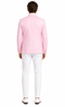 Pink and White Suit With White Pants - Plus Free Matching Bowtie
