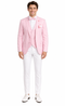 Pink and White Suit With White Pants - Plus Free Matching Bowtie