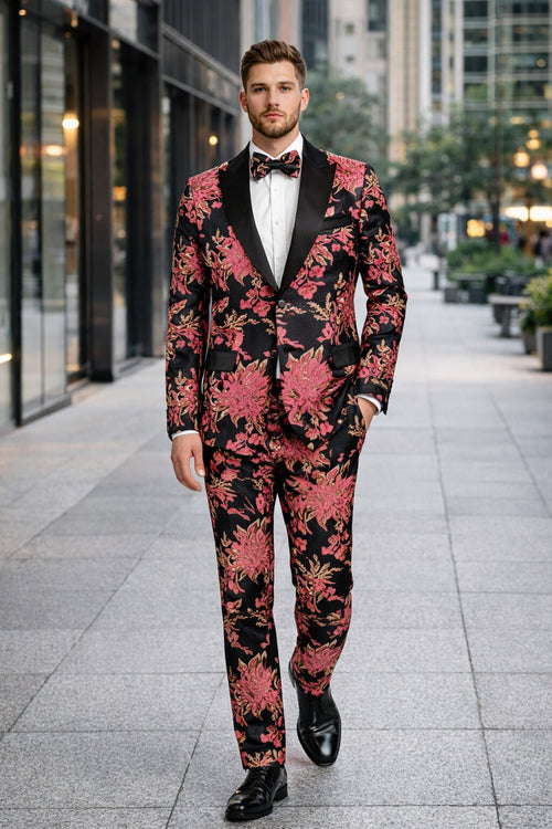 Floral Suit - Flower Suit - Pink