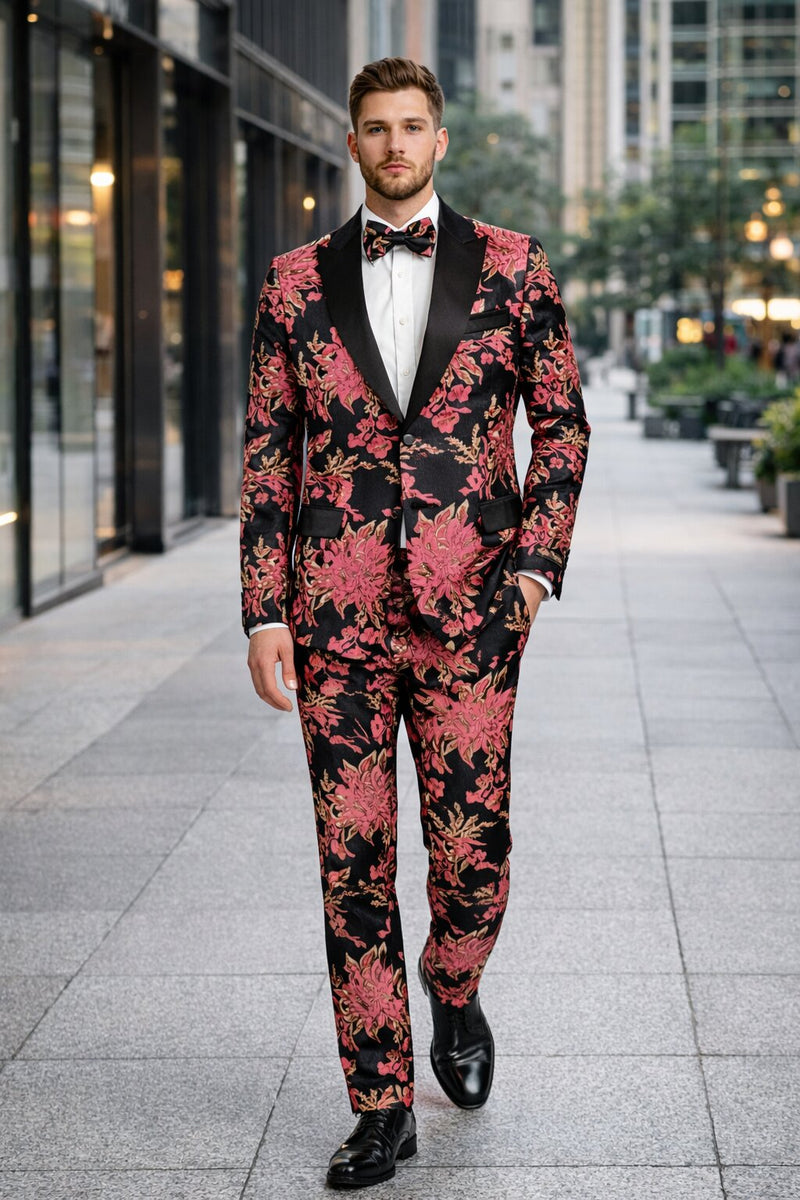 Floral Suit - Flower Suit - Pink