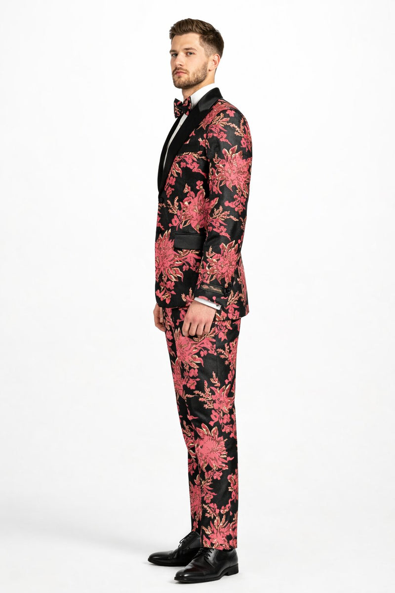 Floral Suit - Flower Suit - Pink