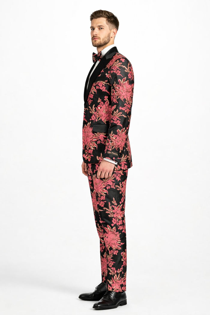 Floral Suit - Flower Suit - Pink