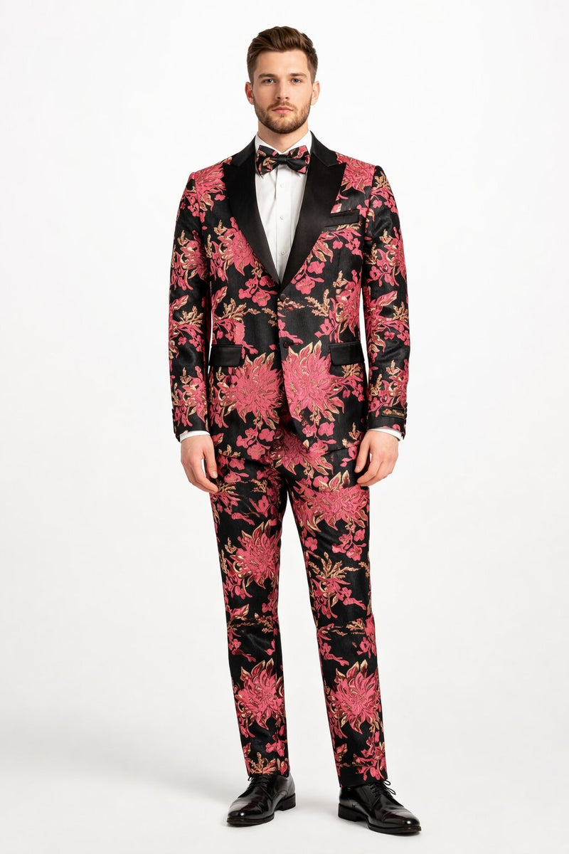 Floral Suit - Flower Suit - Pink